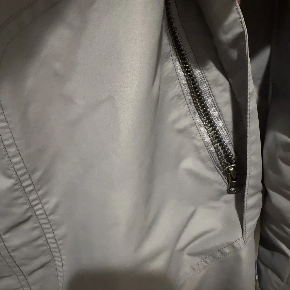 American Modern Alexander Julian Men's Windbreaker Spring Fall Large Gray